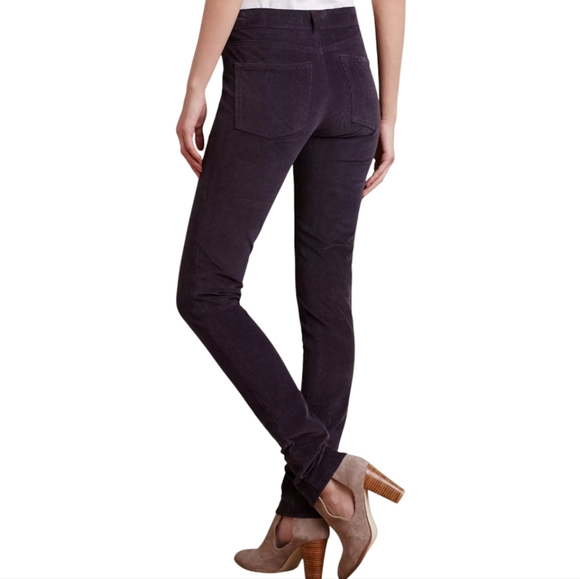 Pilcro and the Letterpress Serif Charcoal Gray Stretch Skinny Fit Cords Size 30 - Picture 2 of 14